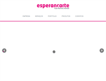 Tablet Screenshot of esperancarte.pt